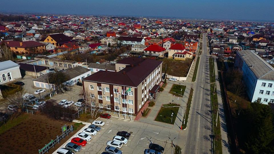 Общий вид на Крымск с высоты
